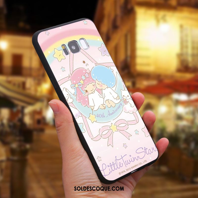 Coque Samsung Galaxy S8 Dessin Animé Étoile Téléphone Portable Rose Silicone Pas Cher