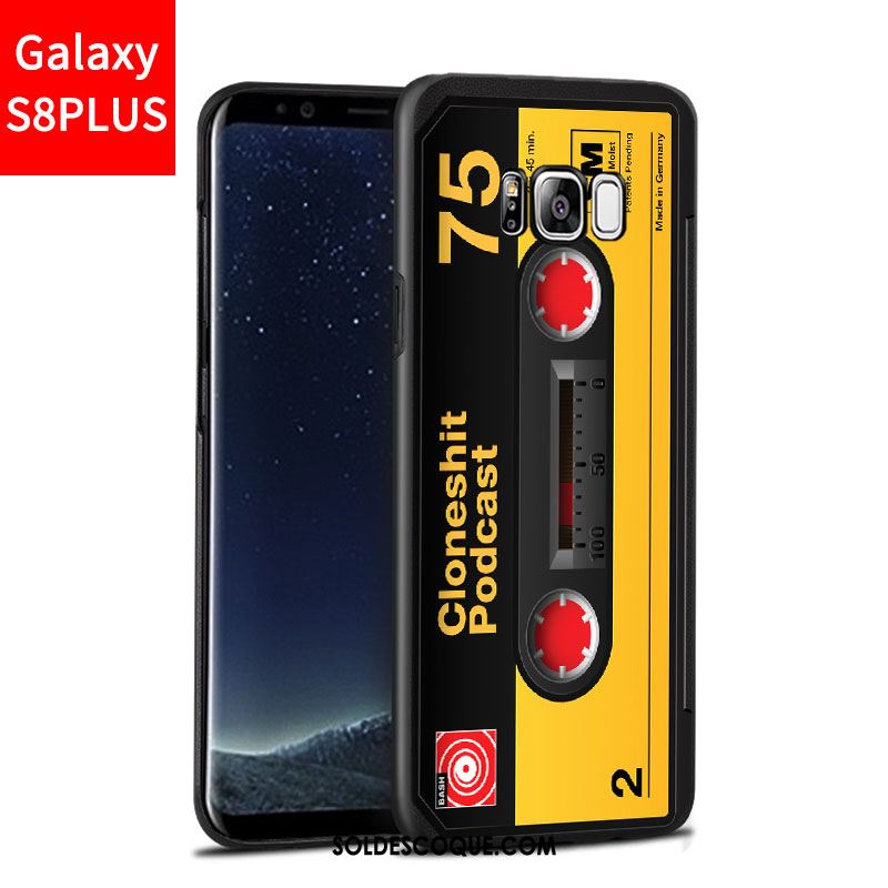 Coque Samsung Galaxy S8+ Délavé En Daim Bleu Téléphone Portable Incassable Étui France