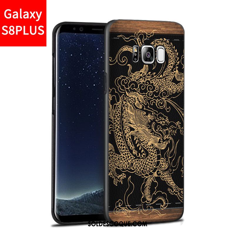 Coque Samsung Galaxy S8+ Délavé En Daim Bleu Téléphone Portable Incassable Étui France