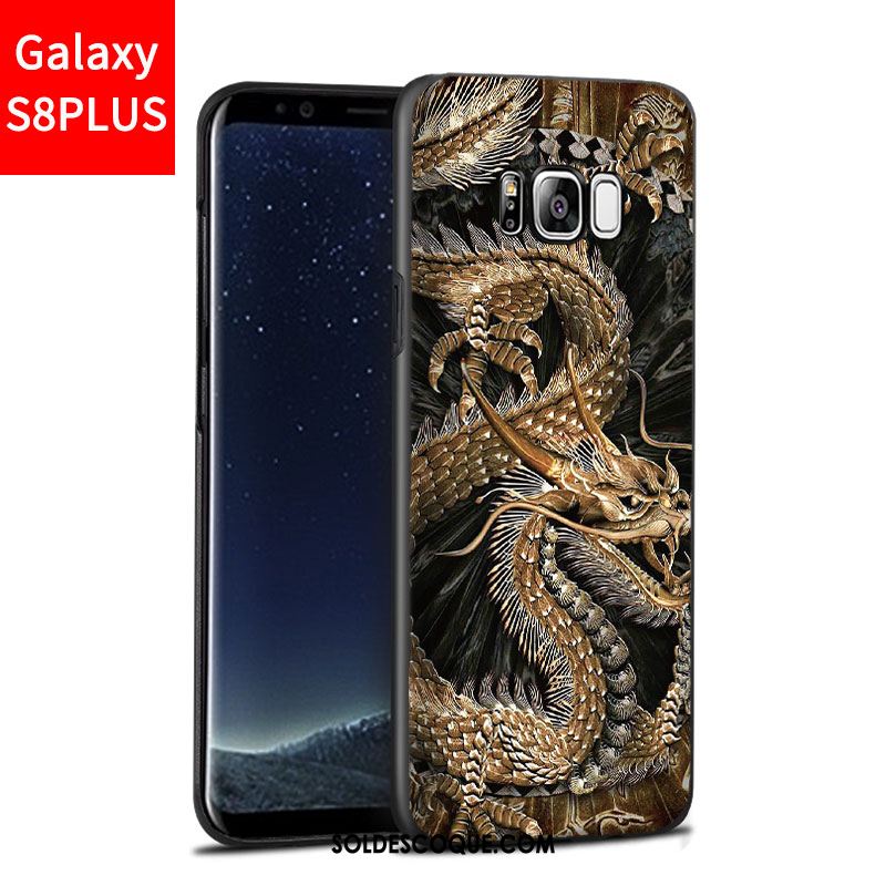 Coque Samsung Galaxy S8+ Délavé En Daim Bleu Téléphone Portable Incassable Étui France