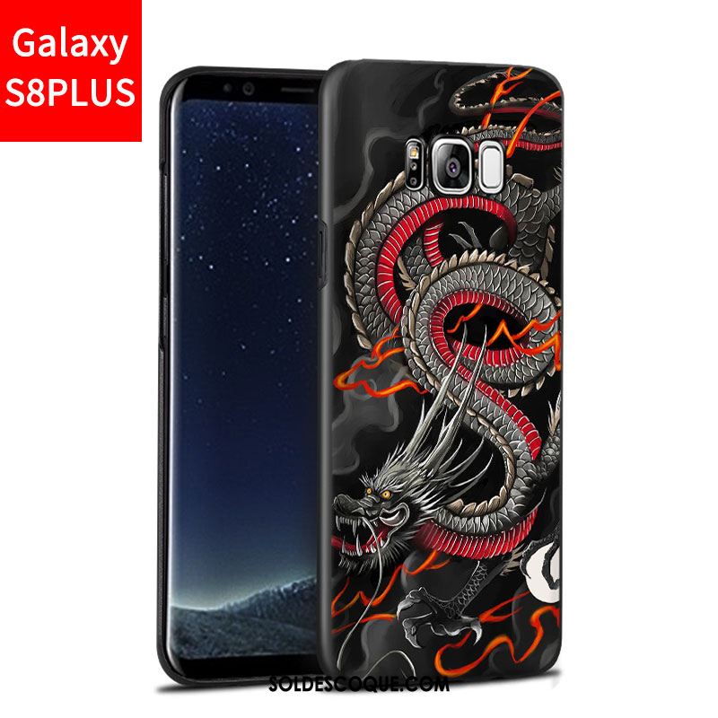 Coque Samsung Galaxy S8+ Délavé En Daim Bleu Téléphone Portable Incassable Étui France