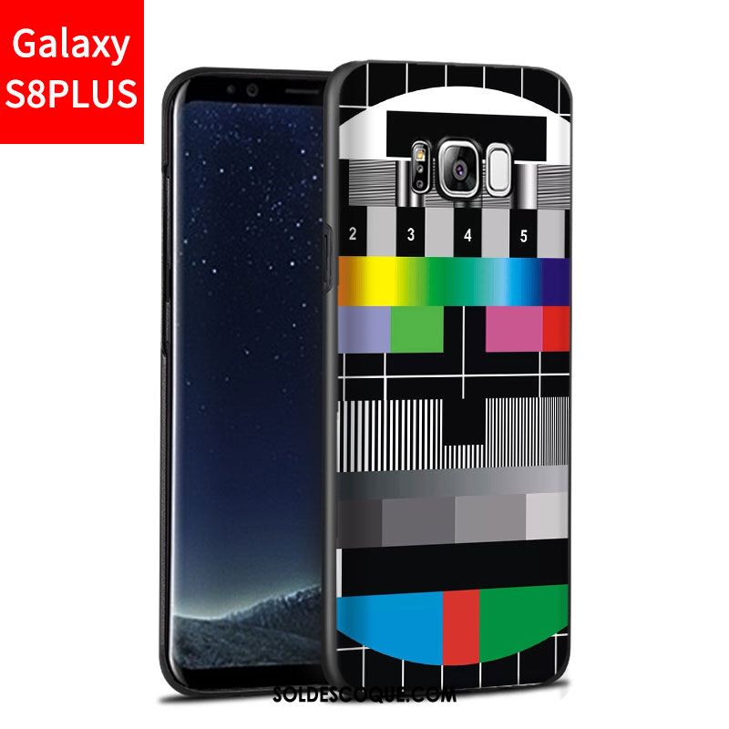 Coque Samsung Galaxy S8+ Délavé En Daim Bleu Téléphone Portable Incassable Étui France