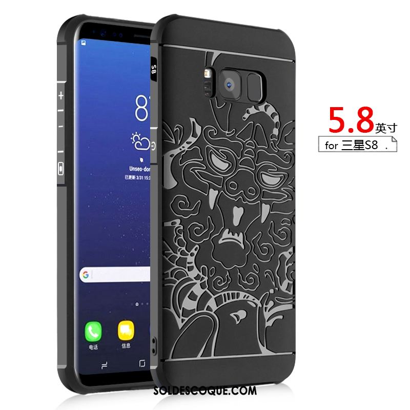 Coque Samsung Galaxy S8 Délavé En Daim Incassable Téléphone Portable Étoile Silicone En Ligne