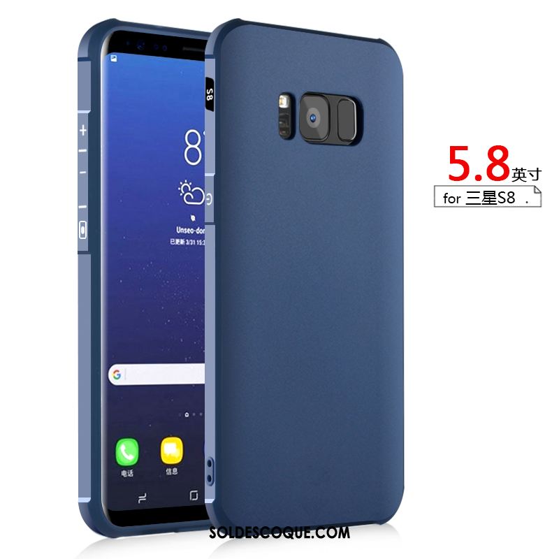 Coque Samsung Galaxy S8 Délavé En Daim Incassable Téléphone Portable Étoile Silicone En Ligne