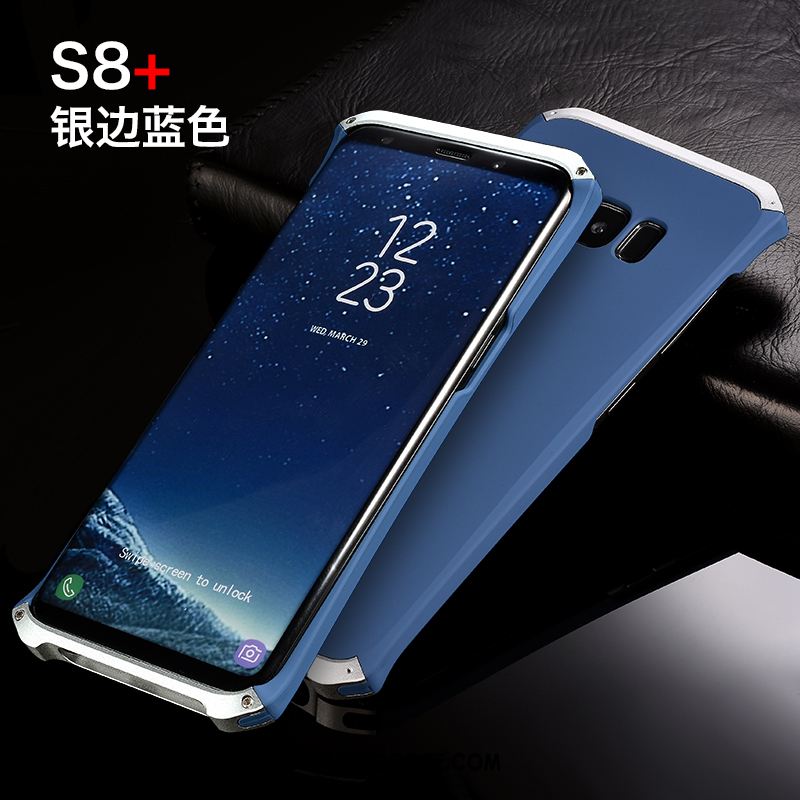 Coque Samsung Galaxy S8+ Délavé En Daim Tendance Étui Incassable Métal France