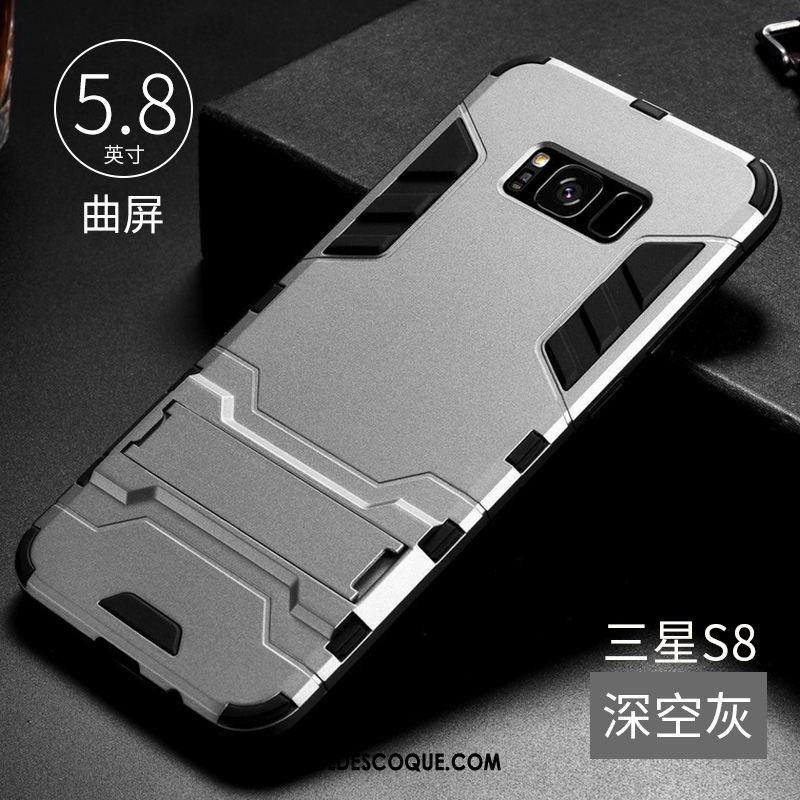 Coque Samsung Galaxy S8 Délavé En Daim Téléphone Portable Difficile Tendance Fluide Doux Pas Cher