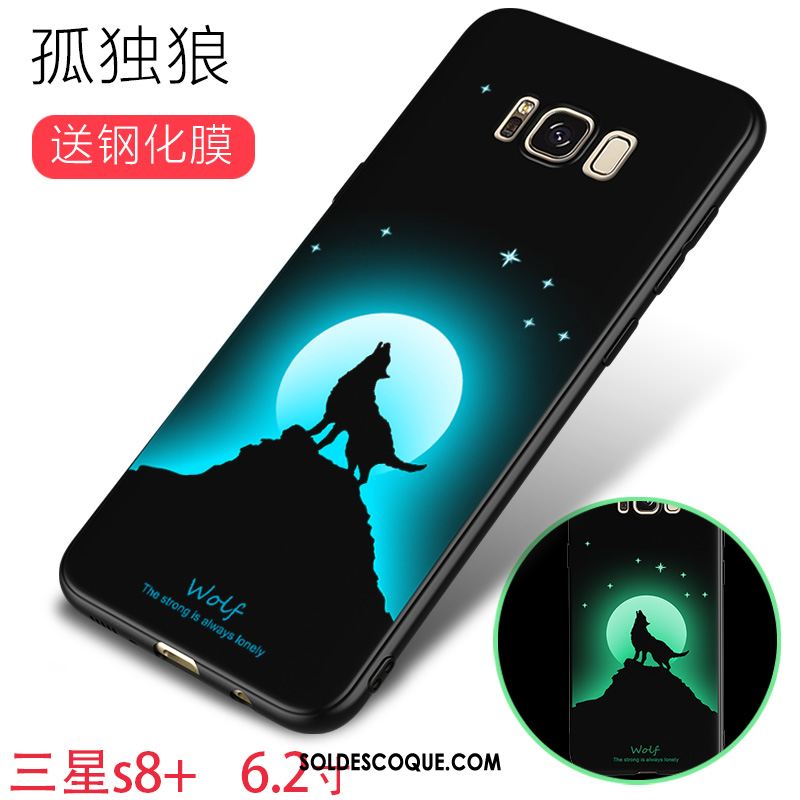 Coque Samsung Galaxy S8+ Fluide Doux Lumineuses Incassable Étoile Étui En Vente