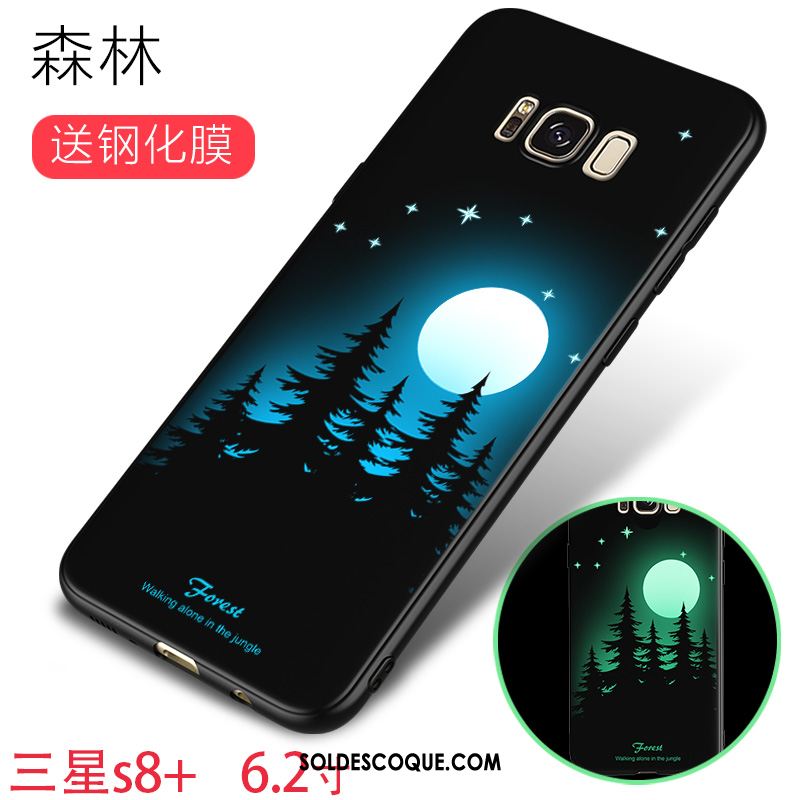 Coque Samsung Galaxy S8+ Fluide Doux Lumineuses Incassable Étoile Étui En Vente