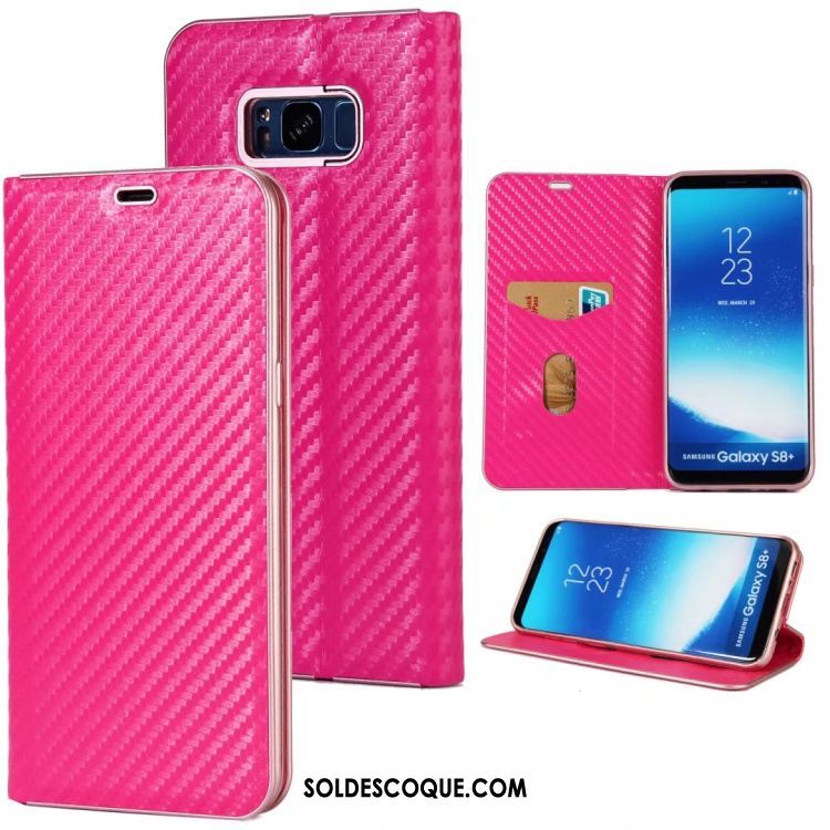 Coque Samsung Galaxy S8+ Incassable Protection Étoile Rouge Étui En Cuir En Ligne