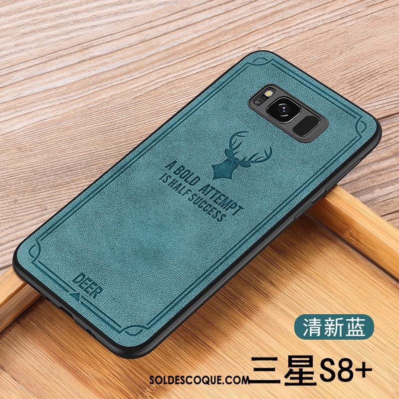 Coque Samsung Galaxy S8+ Incassable Silicone Téléphone Portable Tissu Étui Soldes
