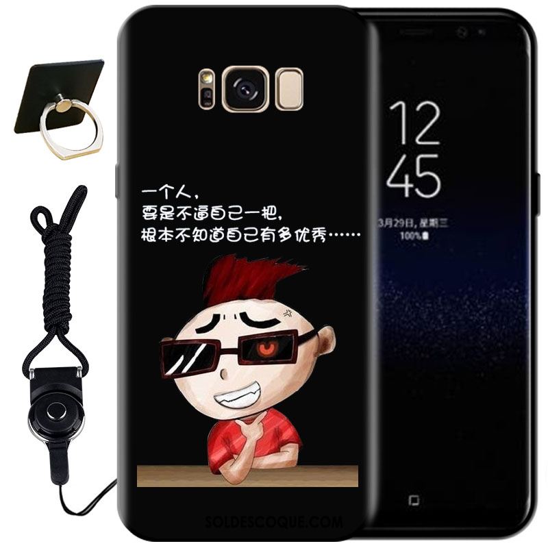 Coque Samsung Galaxy S8+ Mode Noir Peinture Protection Étui Soldes