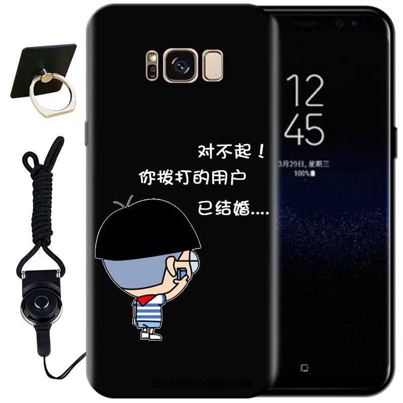 Coque Samsung Galaxy S8+ Mode Noir Peinture Protection Étui Soldes