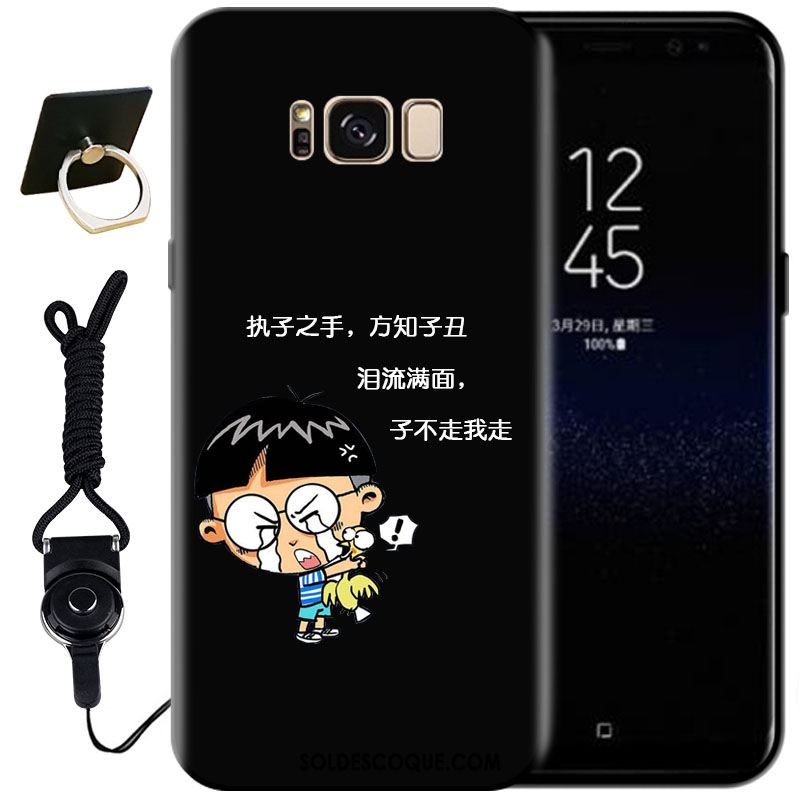 Coque Samsung Galaxy S8+ Mode Noir Peinture Protection Étui Soldes