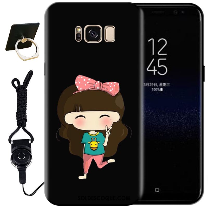 Coque Samsung Galaxy S8+ Mode Noir Peinture Protection Étui Soldes