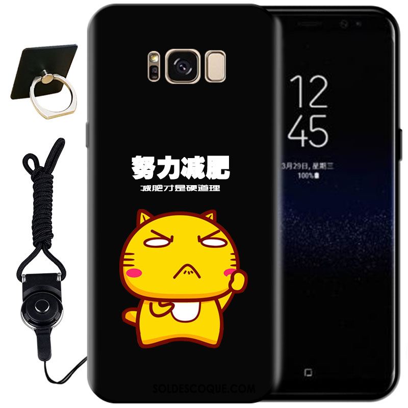 Coque Samsung Galaxy S8+ Mode Noir Peinture Protection Étui Soldes