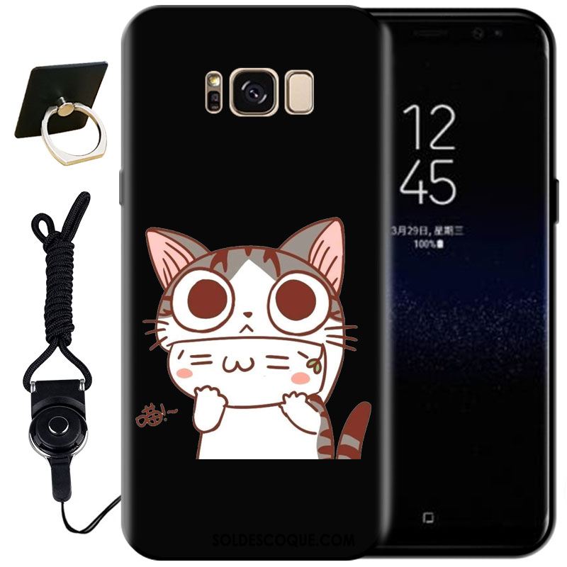 Coque Samsung Galaxy S8+ Mode Noir Peinture Protection Étui Soldes