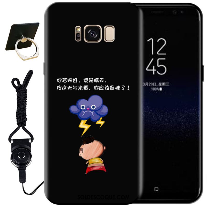 Coque Samsung Galaxy S8+ Mode Noir Peinture Protection Étui Soldes