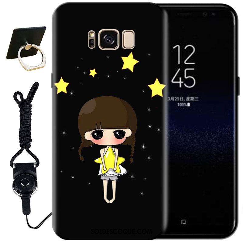 Coque Samsung Galaxy S8+ Mode Noir Peinture Protection Étui Soldes