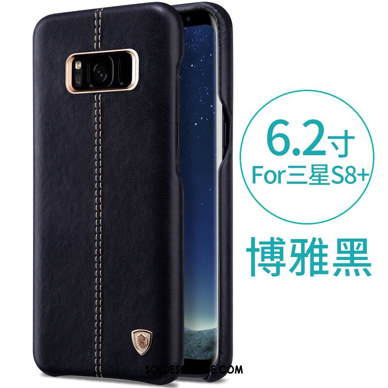 Coque Samsung Galaxy S8+ Noir Incassable Étui Protection Difficile Housse Soldes