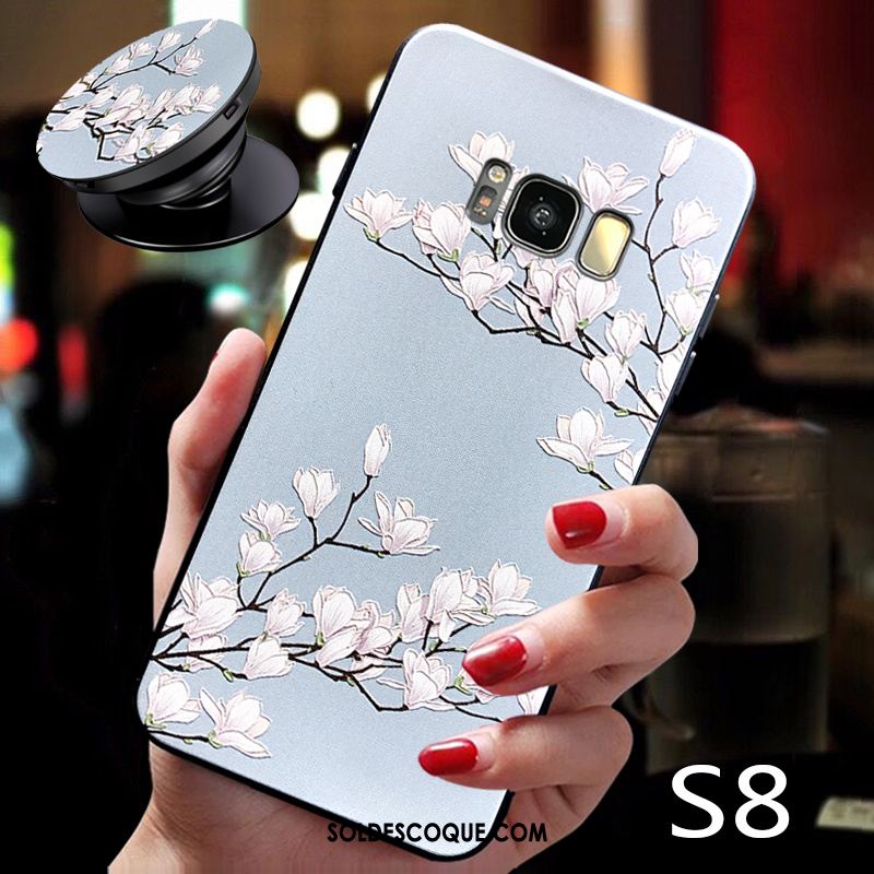 Coque Samsung Galaxy S8 Nouveau Support Tendance Délavé En Daim Personnalité En Ligne