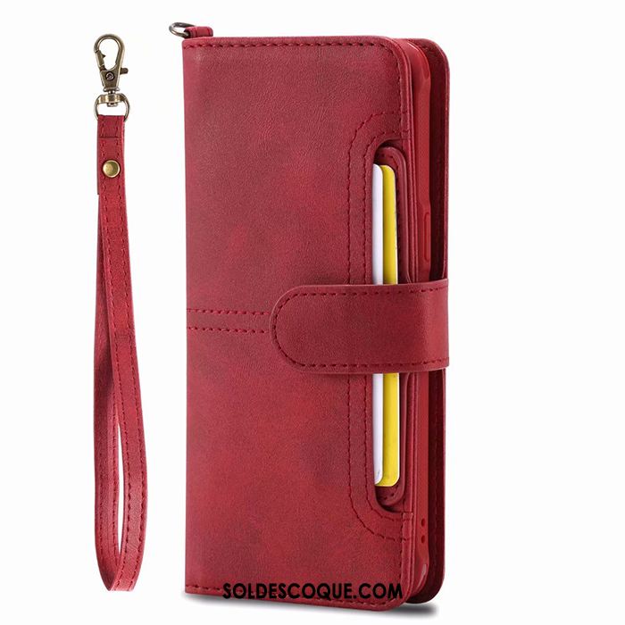 Coque Samsung Galaxy S8+ Ornements Suspendus Portefeuille Sac Carte Vin Rouge Étui En Cuir France