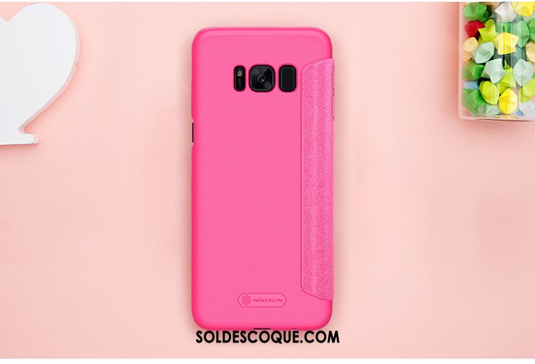 Coque Samsung Galaxy S8 Protection Authentique Étui En Cuir Or Étoile Pas Cher