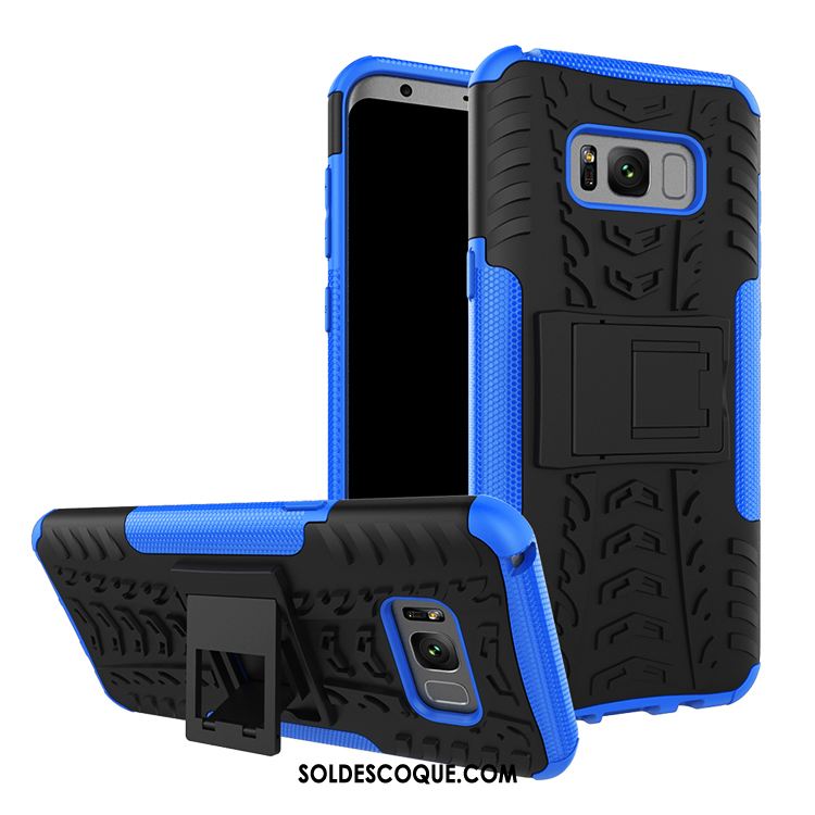 Coque Samsung Galaxy S8 Protection Épaissir Silicone Difficile Bleu Marin En Ligne