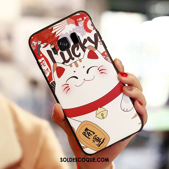 Coque Samsung Galaxy S8 Rouge Silicone Charmant Étui Étoile Pas Cher