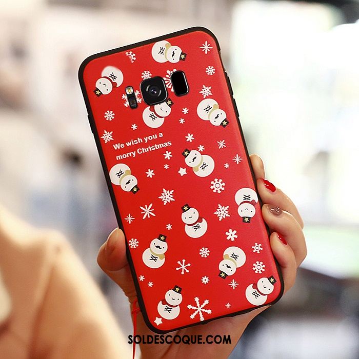 Coque Samsung Galaxy S8 Rouge Silicone Charmant Étui Étoile Pas Cher