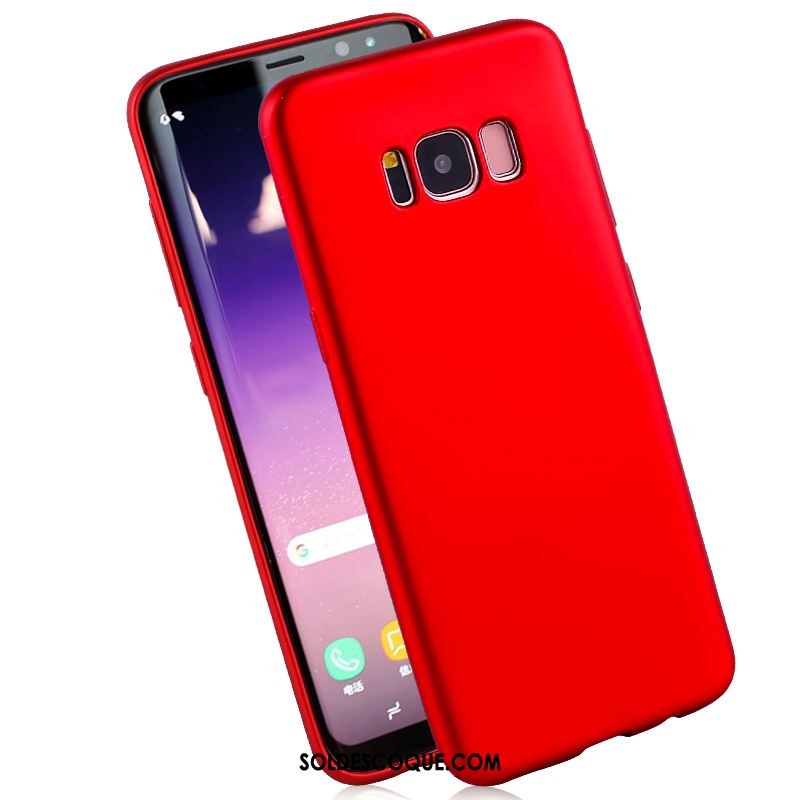 Coque Samsung Galaxy S8+ Rouge Tout Compris Simple Pu Étoile Soldes