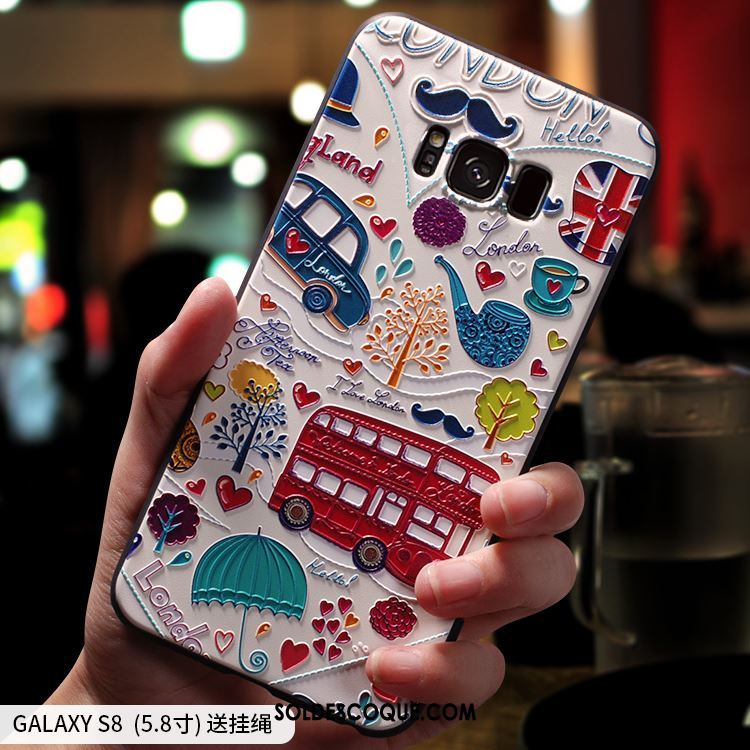 Coque Samsung Galaxy S8 Silicone Dessin Animé Téléphone Portable Fluide Doux Protection France