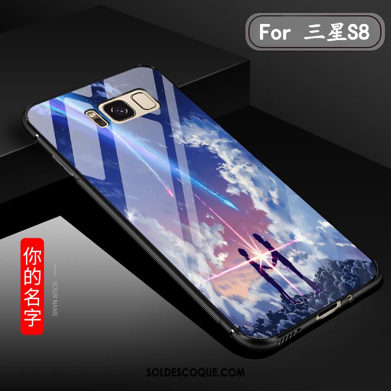 Coque Samsung Galaxy S8 Silicone Tout Compris Marque De Tendance Personnalité Verre Pas Cher