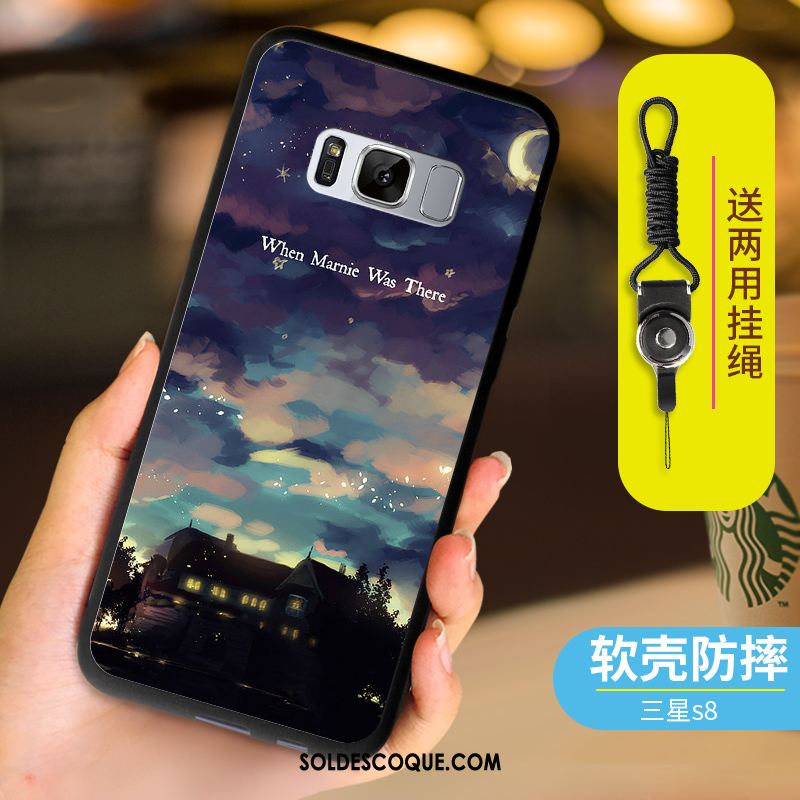 Coque Samsung Galaxy S8 Silicone Téléphone Portable Fluide Doux Étui Étoile Pas Cher