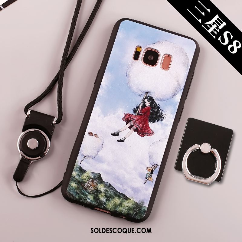 Coque Samsung Galaxy S8+ Tendance Silicone Grand Étoile Bleu Soldes