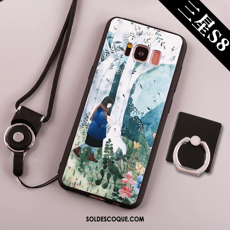 Coque Samsung Galaxy S8+ Tendance Silicone Grand Étoile Bleu Soldes