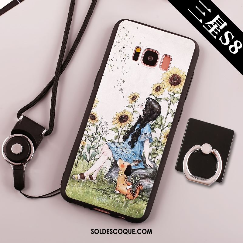 Coque Samsung Galaxy S8+ Tendance Silicone Grand Étoile Bleu Soldes