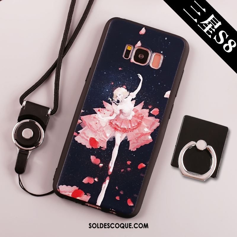 Coque Samsung Galaxy S8+ Tendance Silicone Grand Étoile Bleu Soldes