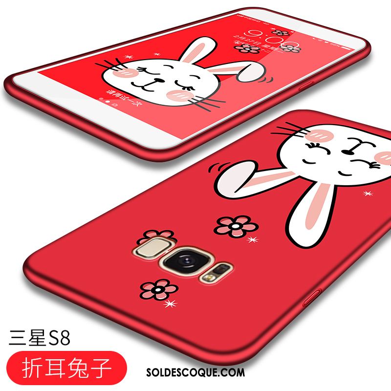 Coque Samsung Galaxy S8 Tout Compris Protection Délavé En Daim Fluide Doux Dessin Animé Pas Cher