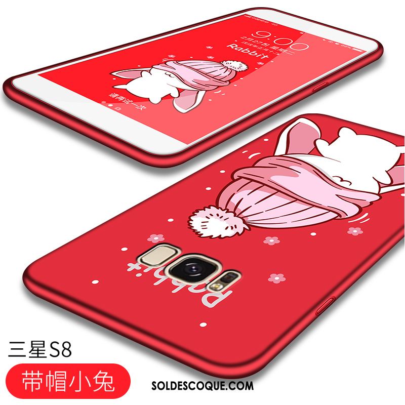 Coque Samsung Galaxy S8 Tout Compris Protection Délavé En Daim Fluide Doux Dessin Animé Pas Cher