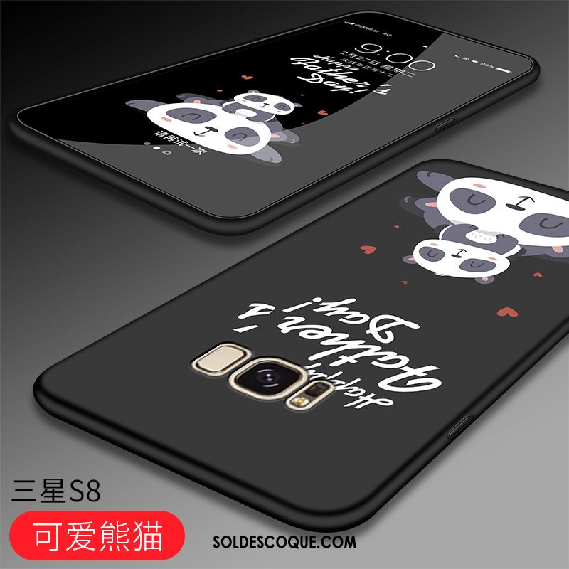 Coque Samsung Galaxy S8 Tout Compris Protection Délavé En Daim Fluide Doux Dessin Animé Pas Cher