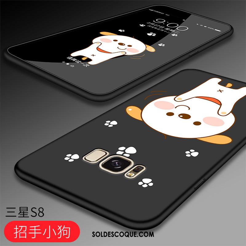 Coque Samsung Galaxy S8 Tout Compris Protection Délavé En Daim Fluide Doux Dessin Animé Pas Cher