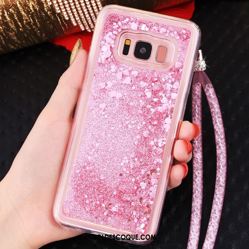 Coque Samsung Galaxy S8+ Tout Compris Étoile Silicone Violet Quicksand Pas Cher