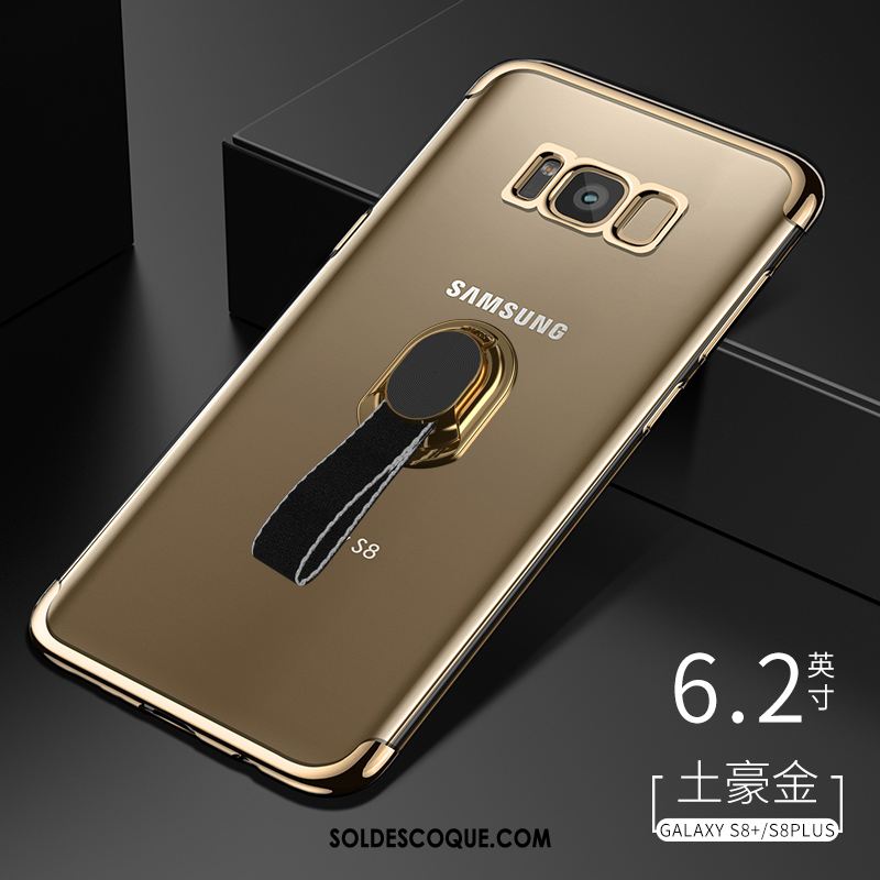 Coque Samsung Galaxy S8+ Transparent Téléphone Portable Personnalité Marque De Tendance Bleu Pas Cher