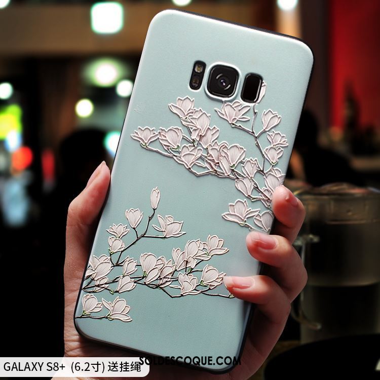 Coque Samsung Galaxy S8+ Très Mince Vert Fluide Doux Étoile Étui France