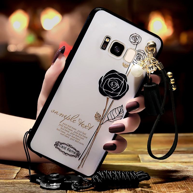 Coque Samsung Galaxy S8+ Téléphone Portable Gaufrage Fluide Doux Incassable Étoile Housse En Ligne