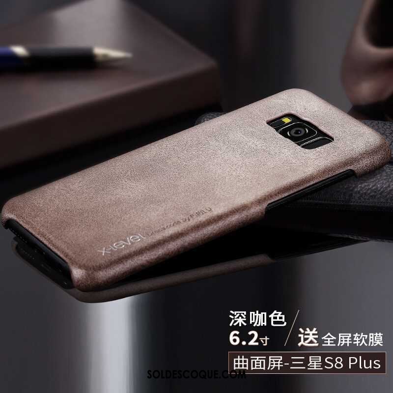 Coque Samsung Galaxy S8+ Téléphone Portable Incassable Cuir Créatif Très Mince En Vente