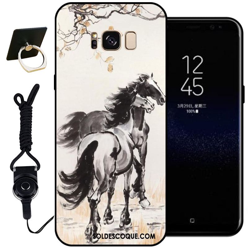 Coque Samsung Galaxy S8+ Téléphone Portable Peinture Étoile Silicone Gaufrage Pas Cher