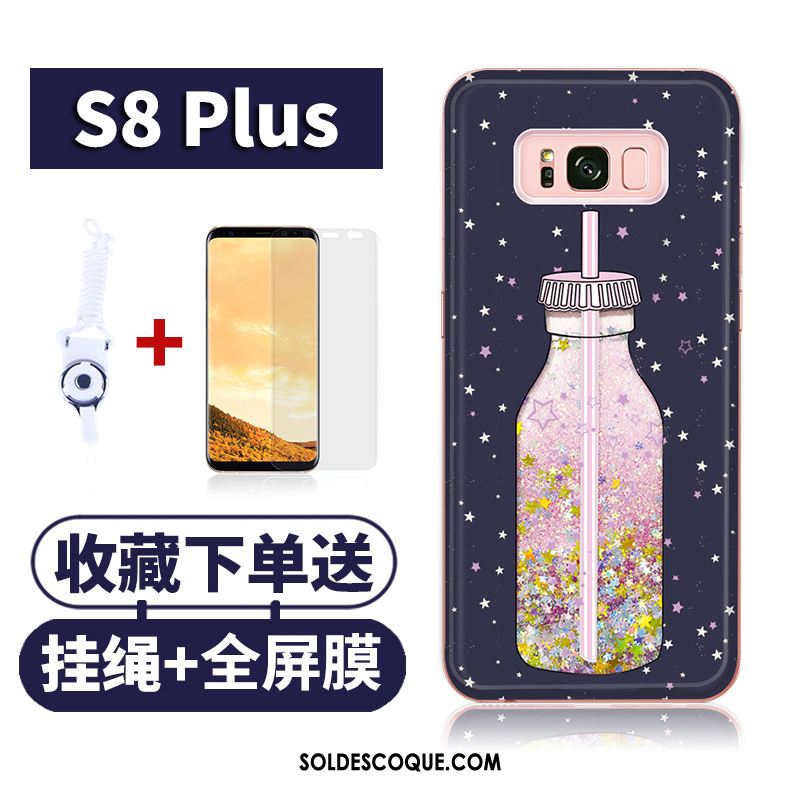 Coque Samsung Galaxy S8+ Téléphone Portable Quicksand Étui Incassable Tendance Housse Pas Cher