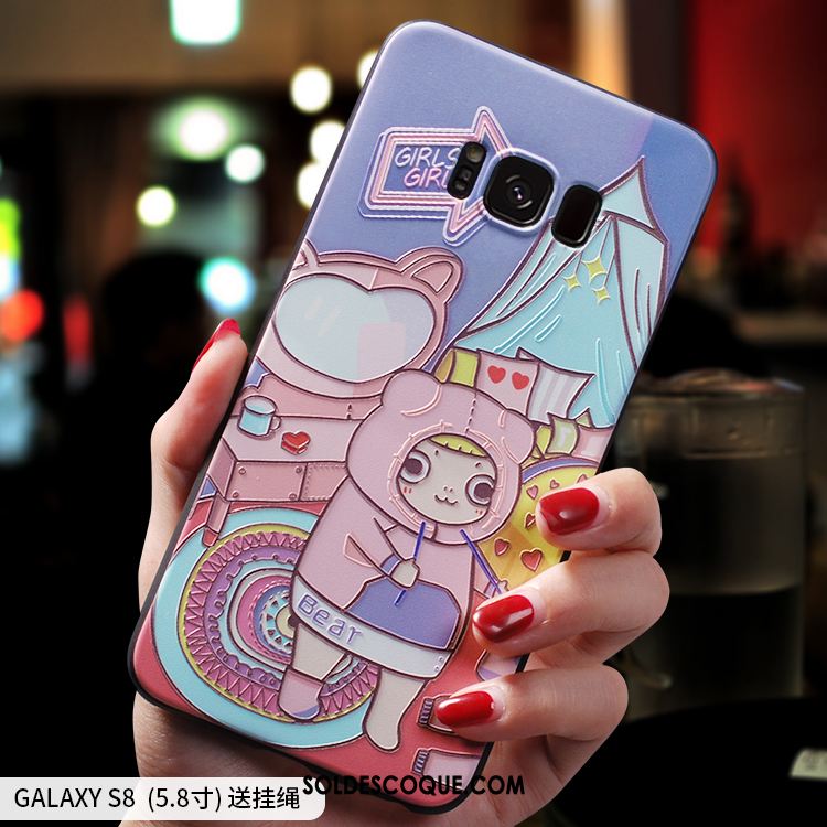 Coque Samsung Galaxy S8 Téléphone Portable Silicone Fluide Doux Étoile Dessin Animé Housse En Vente