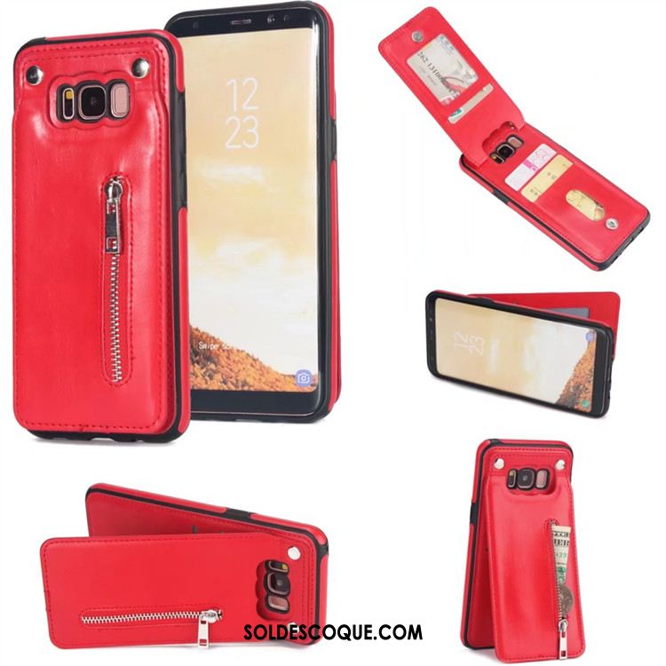 Coque Samsung Galaxy S8+ Téléphone Portable Étoile Sac Carte Étui Or Rose Pas Cher